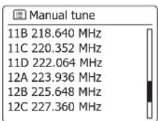 SANGEAN SB100 - Trouver de nouvelles stations de radio DAB - 11
