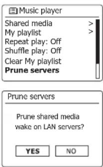 SANGEAN SB100 - Serveurs de la fonction « Prune » - 2