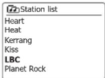 SANGEAN SB100 - Sélection d'une station de radio DAB - 4