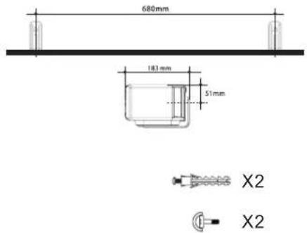 SANGEAN SB100 - Fixation de la barre de son au mur - 1