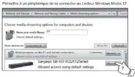 SANGEAN SB100 - Configurer l'accès UPnP sur un PC Windows - suite - 5