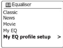 SANGEAN BTR160 - Configurer votre profil My EQ - 1