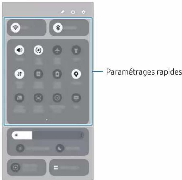 SAMSUNG Galaxy A33 5G - Utiliser le volet de paramétrage rapide - 1