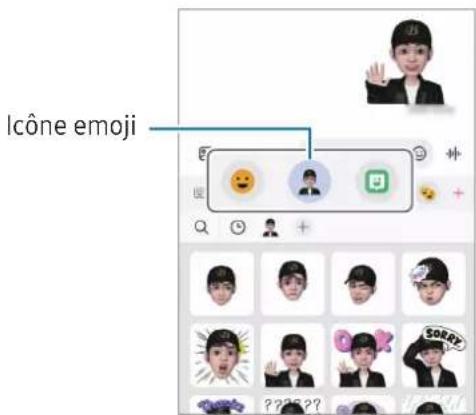 SAMSUNG Galaxy A33 5G - Utiliser vos autocollants AR Emoji dans une conversation - 1