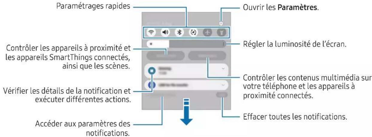 SAMSUNG Galaxy A33 5G - Volet des raccourcis - 1