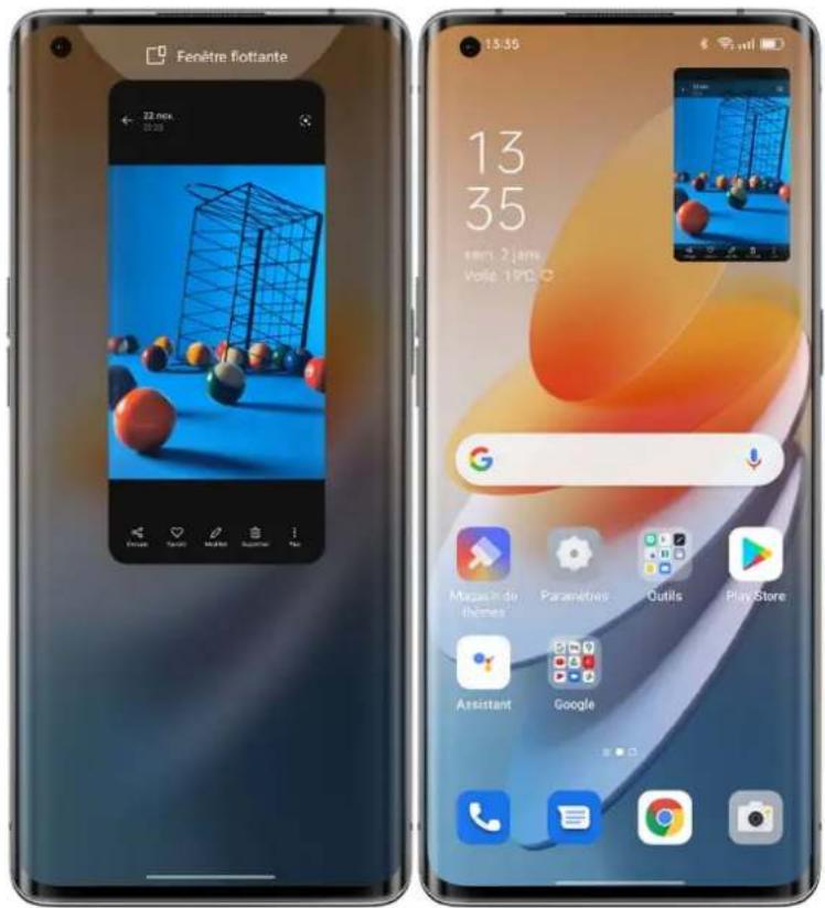 OPPO Find X5 Lite - Faire du multitâche avec Fenêtres flexibles - 1