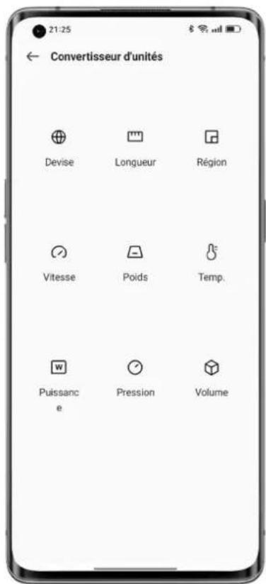 OPPO Find X5 Lite - Plus de conversions d'unités - 1