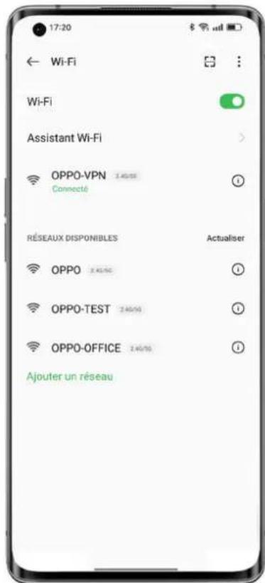 OPPO Find X5 Lite - Configurer les connexions du réseau Wi-Fi - 1