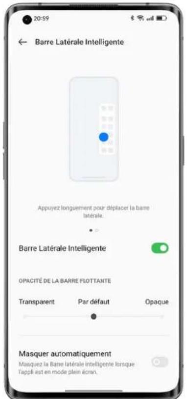 OPPO Find X5 Lite - Activer la Barre latérale intelligente - 1