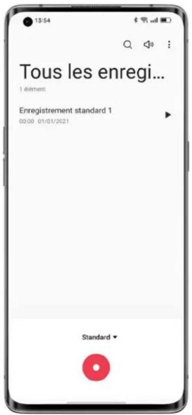 OPPO Find X5 Lite - Effectuer un enregistrement standard - 1