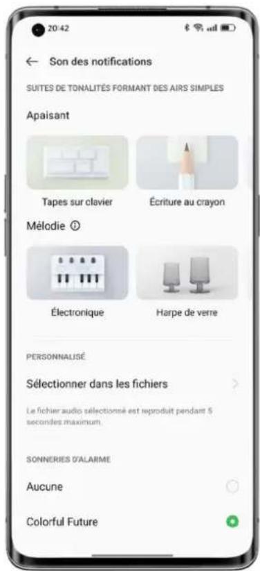 OPPO Find X5 Lite - Suites de tonalités formant des airs simples - 1