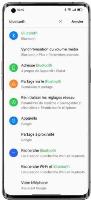 OPPO Find X5 Lite - Recherche d'options de configuration - 1