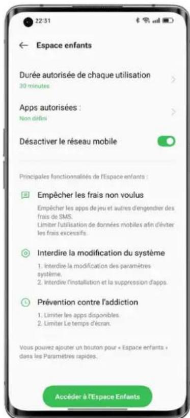 OPPO Find X5 Lite - Espace Enfants permet à vos enfants d'utiliser votre téléphone d'une manière saine - 1