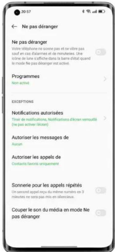 OPPO Find X5 Lite - Activer Ne pas déranger - 1