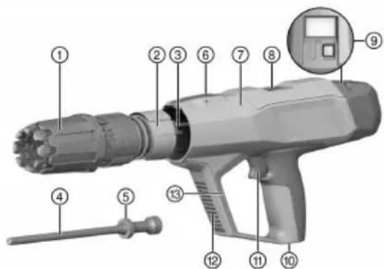 HILTI DX 6 - Vista general del producto (fijadora) 1 - 1