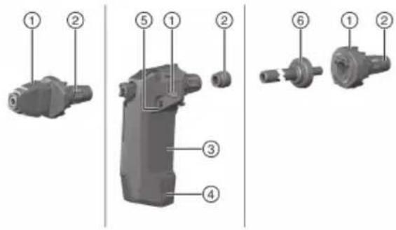 HILTI DX 6 - Vue d'ensemble du produit (canons) 2 - 1