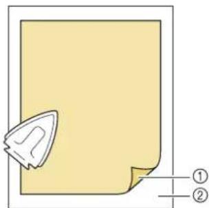 BABY LOCK Pathfinder - Repassez le renfort thermocollant sur I'envers du tissu. - 1
