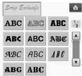 BABY LOCK Pathfinder - Selection des Motifs de Caractères - 1