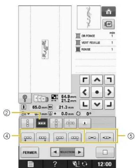 BABY LOCK Pathfinder - Selectionnez le sens dans lequel le motif sera repeteze. - 2