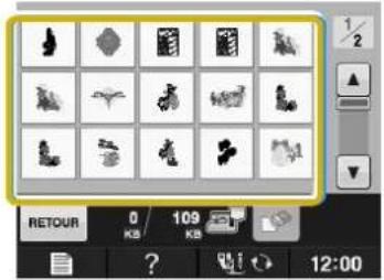 BABY LOCK Pathfinder - Selectionnez le motif à supprimer. - 1
