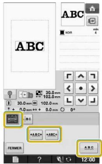 BABY LOCK Pathfinder - Utilizez pour modifier l'espacement. - 1