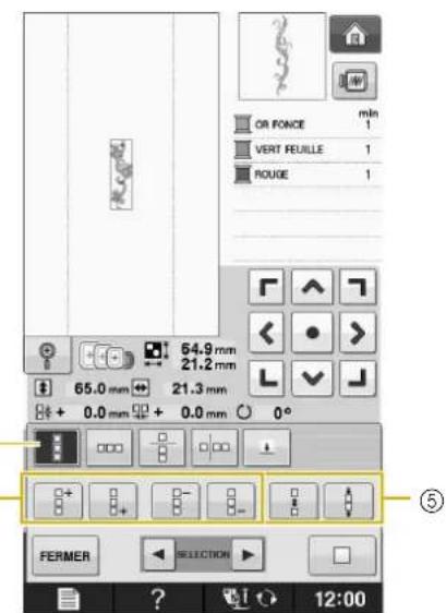 BABY LOCK Pathfinder - Selectionnez le sens dans lequel le motif sera repeteze. - 1