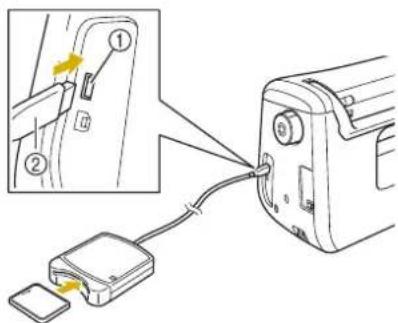 BABY LOCK Pathfinder - Utilisation d'un support USB ou d'un lecteur de carte de broderie / module d'écriture de carte USB - 2