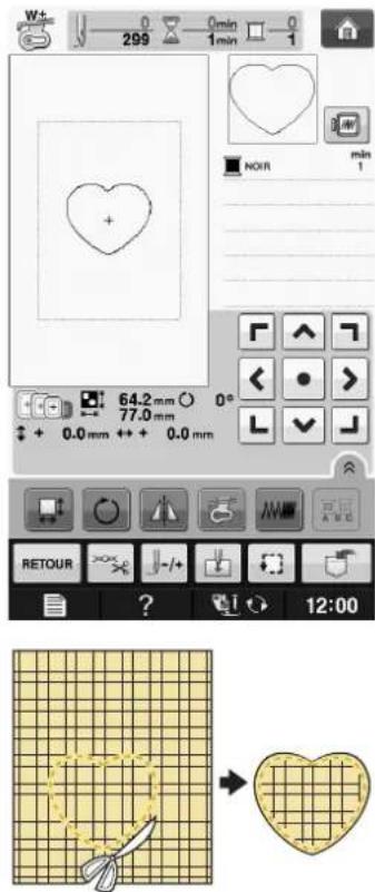 BABY LOCK Pathfinder - Utilisation d'un Motif d'Encadrement pour Creer un Appliqué (1) - 2