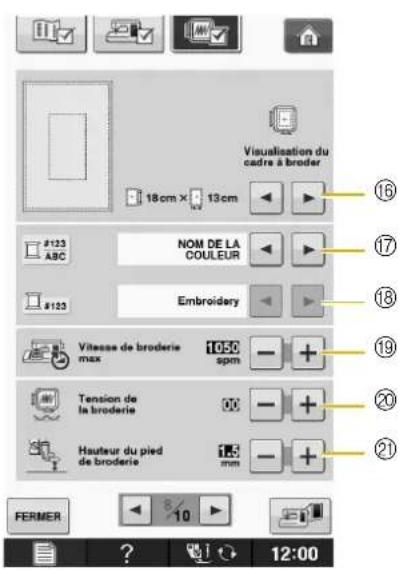 BABY LOCK Pathfinder - Réglages de broderie - 1