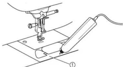 BABY LOCK Pathfinder - Appuyez sur le premier point du marquage du point vert en utilisant le stylet capteur. - 2