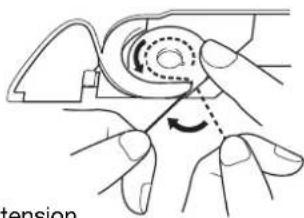 BABY LOCK Pathfinder - Quand une tension est appliquée au fil de la canette - 2