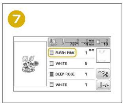 BABY LOCK Flare - Selecting Embroidery Patterns Seleccionar patrones de bordado Sélection des motifs de broderie - 7