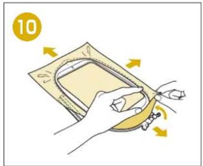 BABY LOCK Flare - Preparing to Embroider Preparativos para bordar Preparation de la broderie - 10