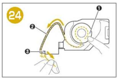 BABY LOCK Flare - Bobinage et réglage de la canette - 26