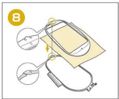 BABY LOCK Flare - Preparing to Embroider Preparativos para bordar Preparation de la broderie - 8