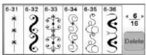 BABY LOCK Vesta - Selecting and Sewing Stitch Patterns Seleccionar y coser patrones Sélection et couture de motifs - 32