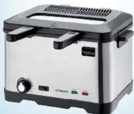 Ambiano GTDFK302ch - FritTEUSE MIT EDELSTAHL-APPLIKATION FRIETEUSE EN ACIER INOXYDABLE FRIGGIRTICE CON APPLICAZIONI IN ACCIAIO INOX - 1