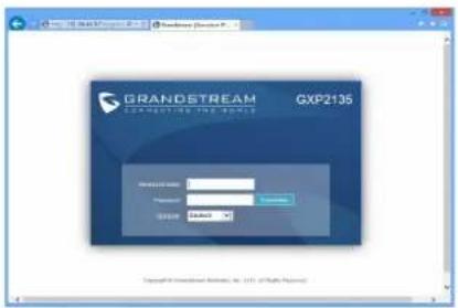 GRANDSTREAM GXP2135 - Konfiguration des GXP2135 via Web-Browser: - 1