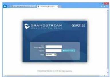 GRANDSTREAM GXP2135 - Сконфигурируйте GXP2135 с помощью веб-браузера: - 1