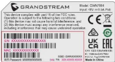 GRANDSTREAM GWN7664 - ПОДКЛЮЧИТЬ К Wi-Fi CETI GWN7664 ПО УМОЛЧАНИЮ - 1