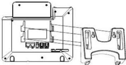 GRANDSTREAM GXP1628 - Instalando El Telefono (Montura de Pared): - 1