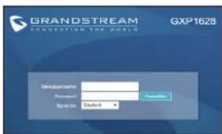 GRANDSTREAM GXP1628 - KONFIGURIERUNG DES TELEFONS: Konfiguration des GXP1628 mittels Web- - 1