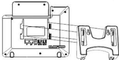 GRANDSTREAM GXP1628 - Installazione del Telefono (montaggio a parete): - 1