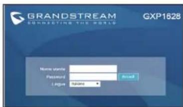 GRANDSTREAM GXP1628 - CONFIGURAzione DEL TELEFONO: Configurazione del GXP1628 - 1