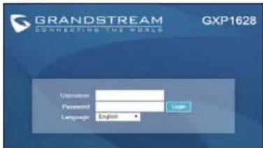 GRANDSTREAM GXP1628 - PHONE CONFIGURATION: - 1