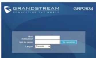 GRANDSTREAM CONNECTING THE WORLD GRP2634 Nati d'effetour has de puisse Se convocue Langue Fungels