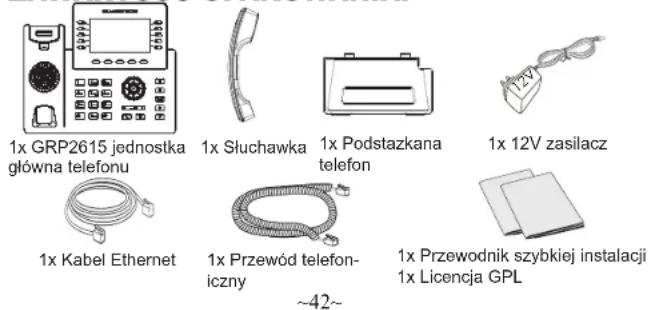 GRANDSTREAM GRP2615 - ZAWARTOŚĆ OPAKOWANIA: - 1