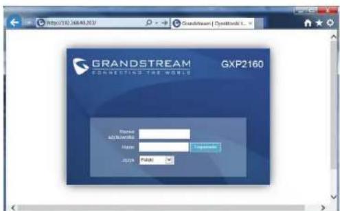GRANDSTREAM GXP2160 - Configurar o GXP2160 utilizando a interface web: - 1