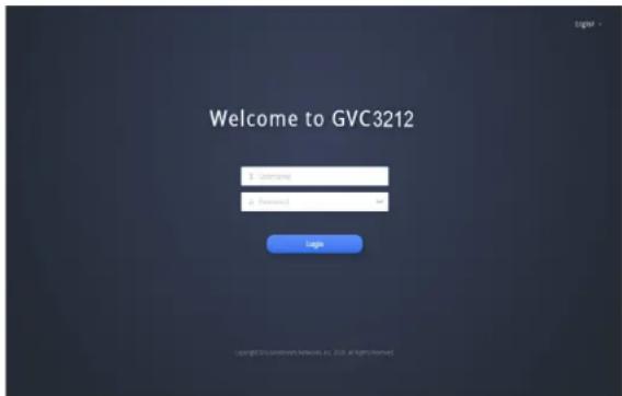 GRANDSTREAM GVC3212 - KONFIGURIEREN SIE DAS GVC3212 UBER EINEN WEBBROWSER: - 1