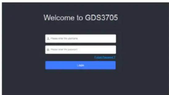 GRANDSTREAM GDS3705 - Uwaga: - 2